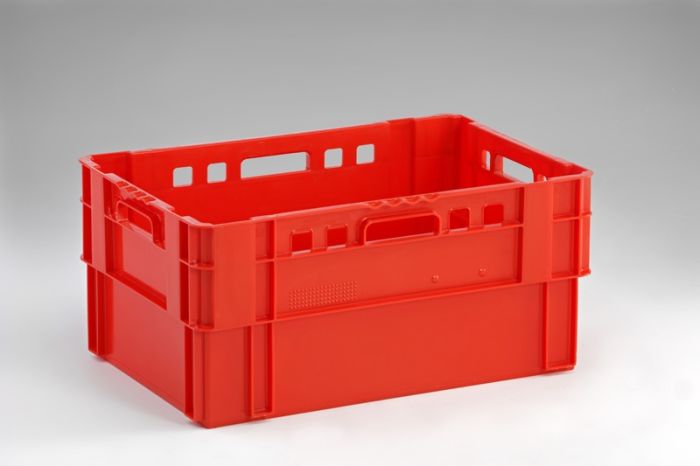 Bac plastique pour viande Euronorm 600x400x280 rouge