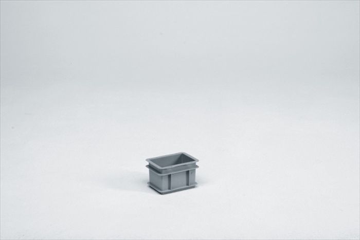 Petit bac gerbable norme Europe alimentaire 200x150x117 mm 2L Normbox GRIS