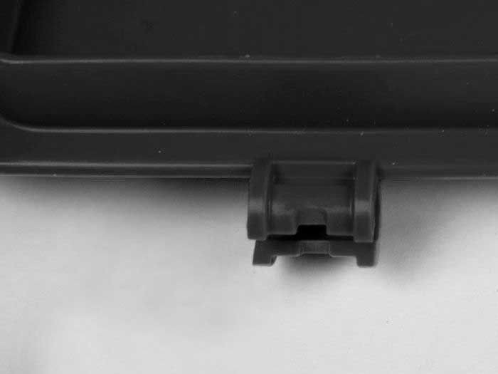 Couvercle bac ESD en plastique conducteur 600x400 mm à charnières