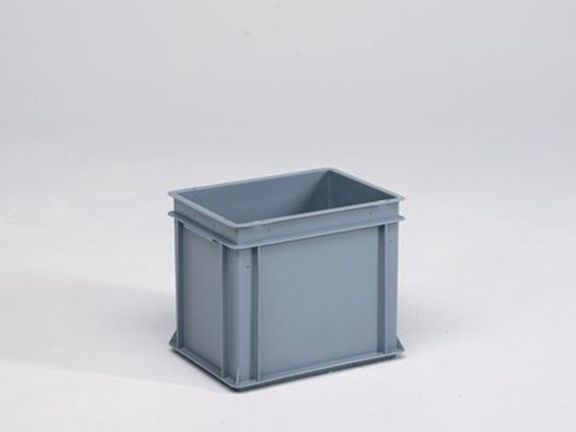 Bac gerbable norme Europe alimentaire 400x300x325 mm 30L Normbox GRIS