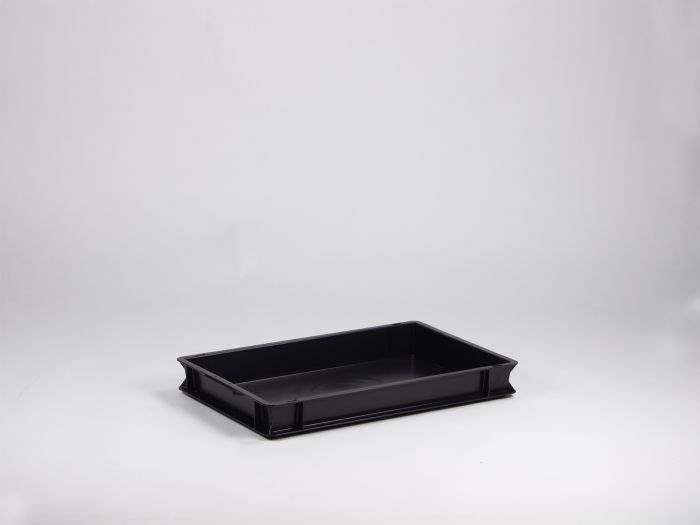 Bac plat gerbable ESD 14L 60x40x8 cm Normbox