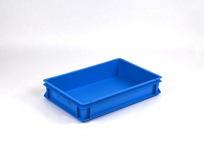 Bac gerbable norme Europe alimentaire 600x400x120 mm 20L BLEU