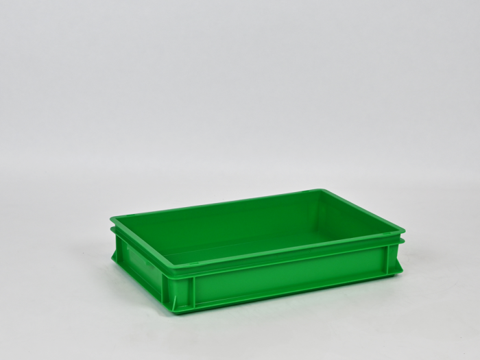 Bac gerbable norme Europe alimentaire 600x400x120 mm 20L VERT