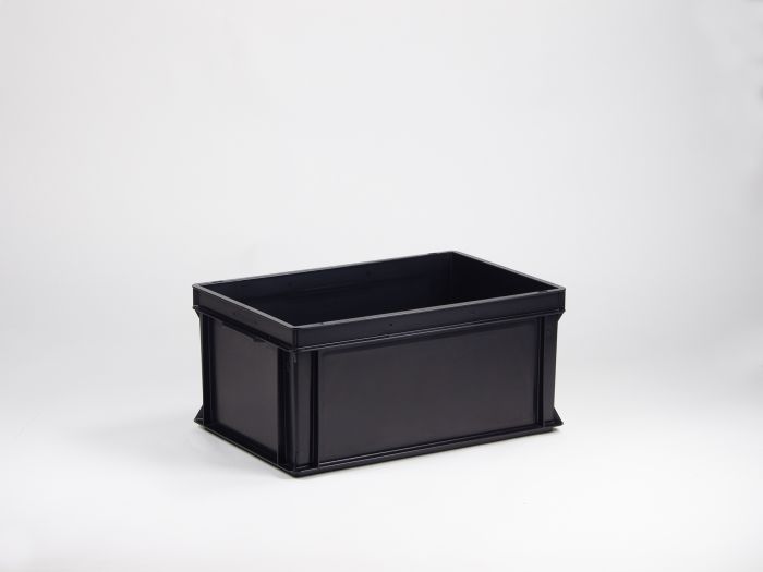Bac plastique ESD gerbable norme Europe 60x40x28 cm 53L Normbox