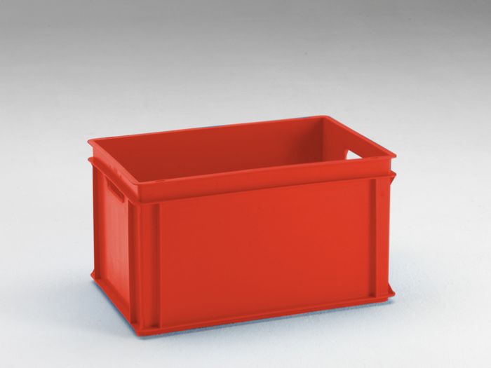 Bac gerbable norme Europe alimentaire 600x400x325 mm 60L Normbox ROUGE