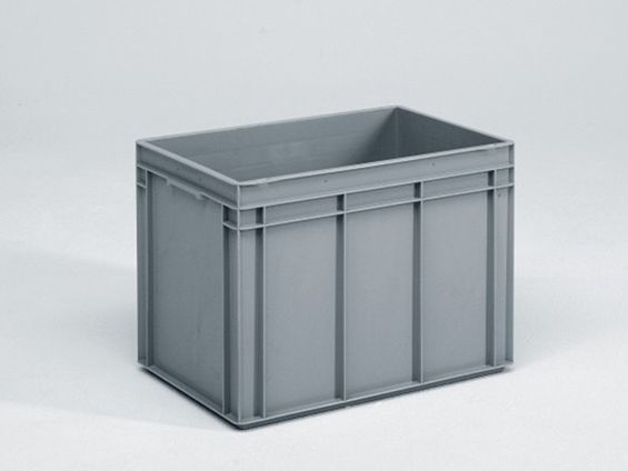Bac gerbable norme Europe alimentaire Normbox 90L GRIS
