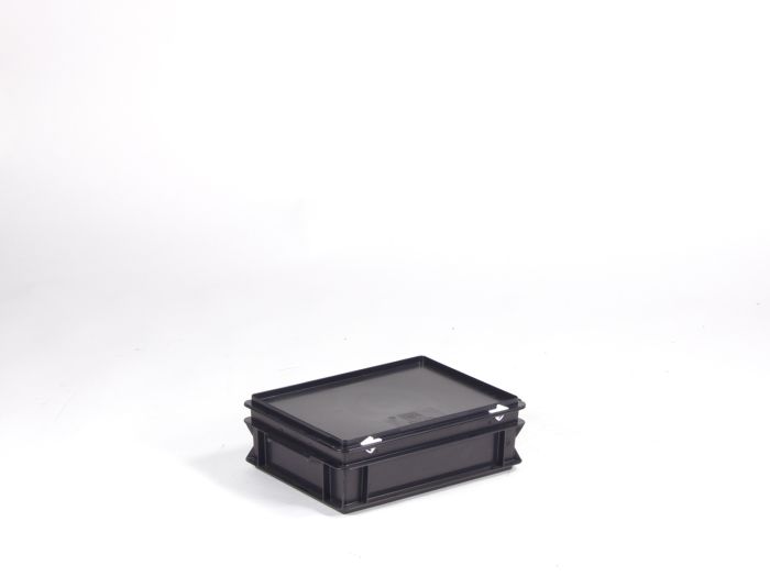 Bac gerbable ESD avec couvercle 400x300x135 mm 10 litres