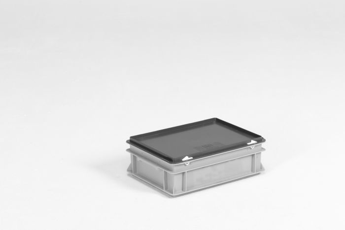 Caisse plastique avec couvercle 40x30x14 cm 10L E-line