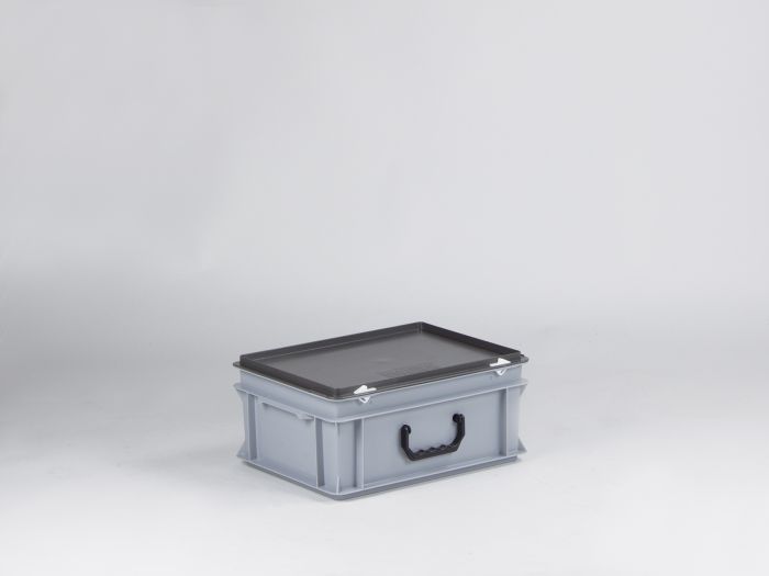 Mallette de transport plastique Euroline 40x30x19 cm 15 litres GRIS