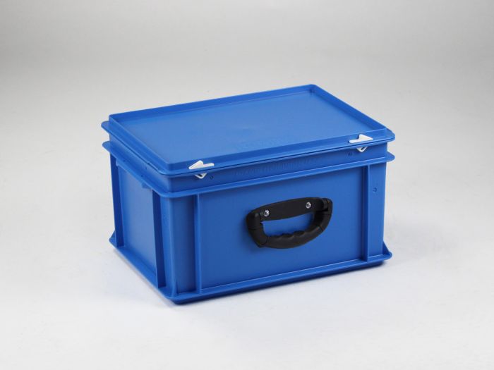 Mallette de transport 400x300x235 mm 20L poignée charge lourde, BLEU