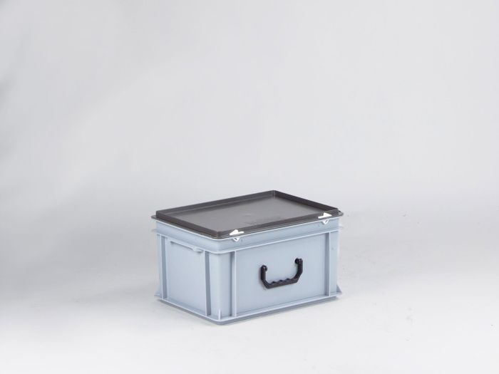 Mallette de transport plastique 400x300x220 mm 20L GRIS PP recyclé