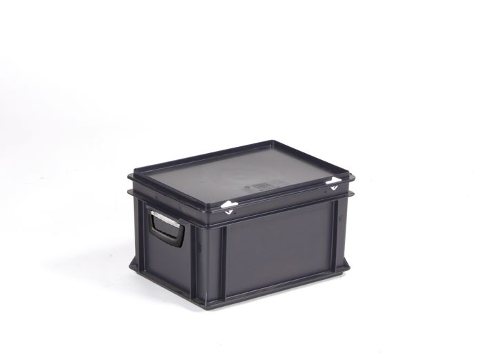 Malle ESD en plastique conducteur 40x30x24 cm 20L