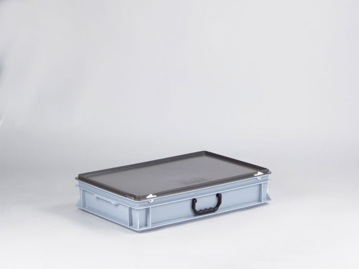 Mallette de transport plastique 600x400x135 mm 20L GRIS PP recyclé