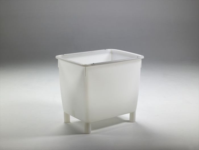 Bac alimentaire grand volume 210 lt 4 pieds blanc