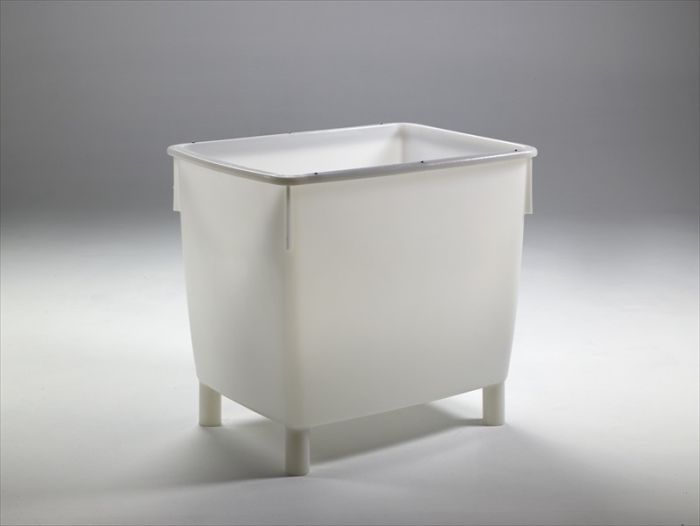 Bac alimentaire grand volume 400 lt 945x725x830 mm 4 pieds blanc