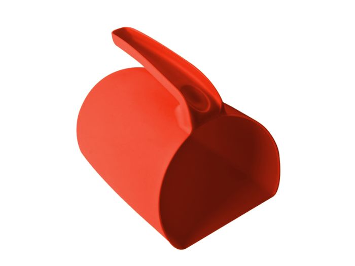 Pelle alimentaire plastique, 175x190x150 rouge