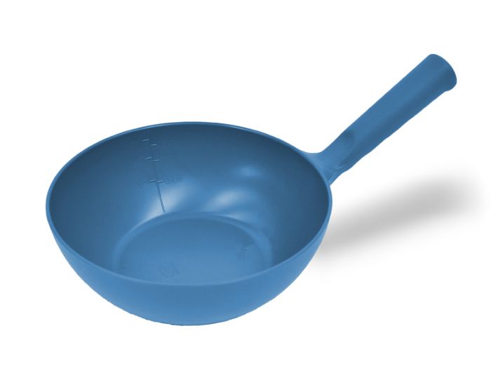Pelle alimentaire plastique, ronde 220x80x360 bleu