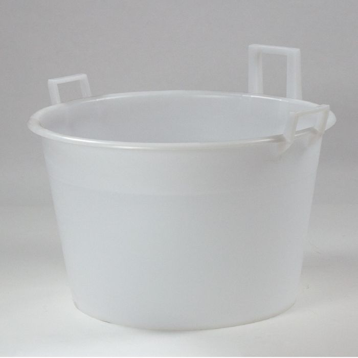 Grande bassine plastique ronde 160 litres BLANC