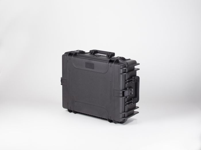 Valise plastique étanche avec mousse, 594x473x215 mm, noir