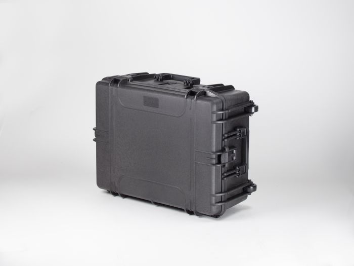 Valise trolley plastique étanche avec mousse, 687x528x276 mm, noir