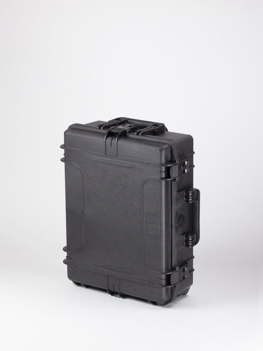 Valise trolley plastique étanche avec mousse, 604x473x225 mm, noir