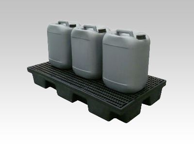 Bac de rétention avec caillebotis plastique 80 lt 1220x660x150 mm