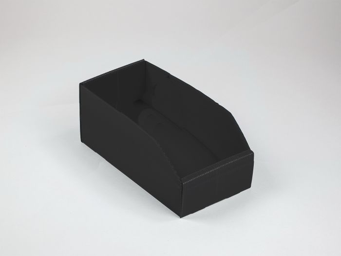 Bac à bec polypropylène alvéolaire 380x180x155 mm NOIR 25 pièces