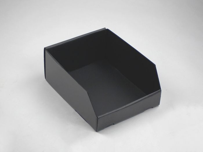 Bac à bec polypropylène alvéolaire 380x300x155 mm NOIR 25 pièces