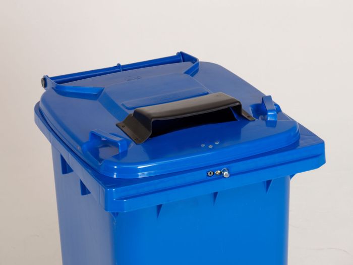 Conteneur poubelle 120 litres serrure automatique fente protection pluie