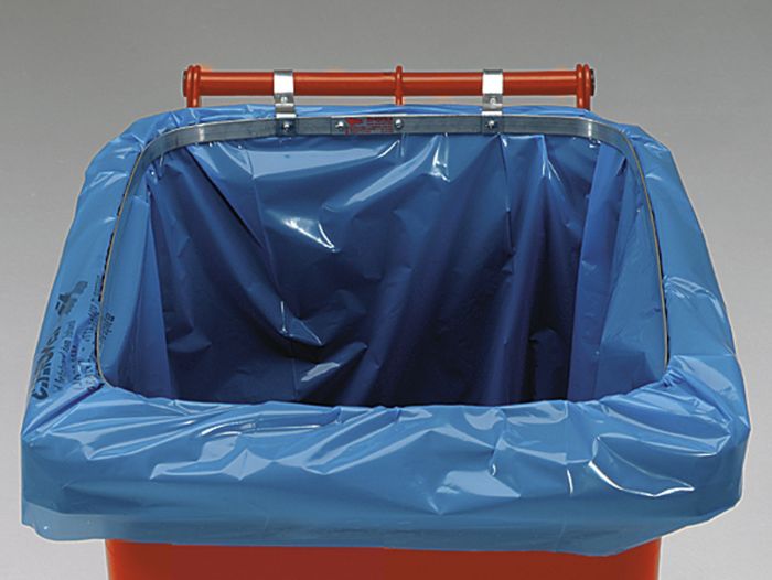 Anneau porte sac poubelle 80 litres, accroché