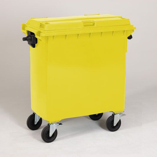 Conteneur poubelle 770 litres JAUNE