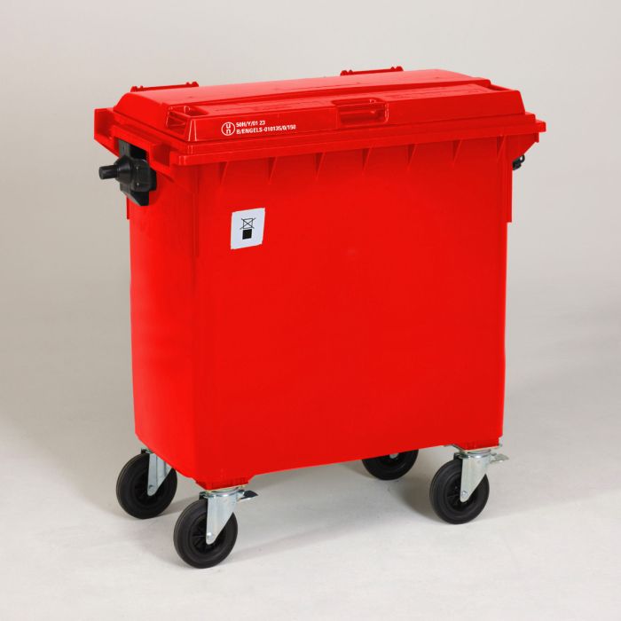 Conteneur déchets industriels dangereux DID 770 litres ROUGE