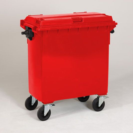 Conteneur poubelle 770 litres ROUGE
