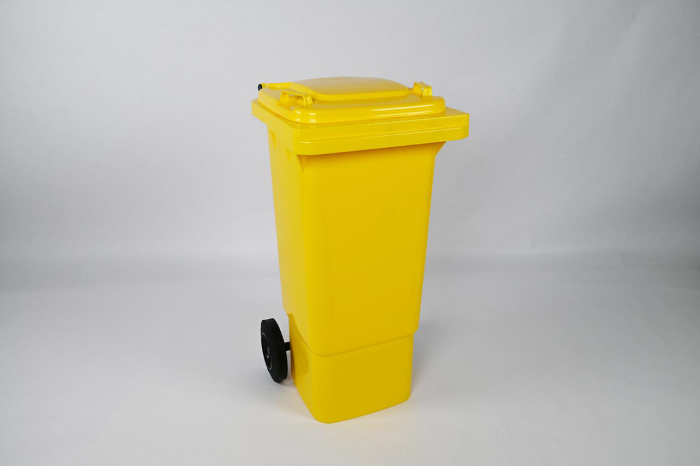 Conteneur poubelle 80 litres JAUNE