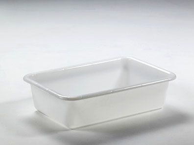 Bac gerbable emboitable alimentaire  55 lt HDPE blanc