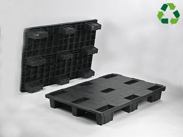 Palette Europe plastique 80x120 pleine emboitable 2000/1200/- kg