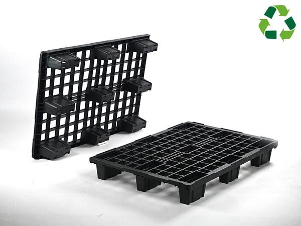 Palette Europe plastique 80x120 emboitable 2000/1000/- kg
