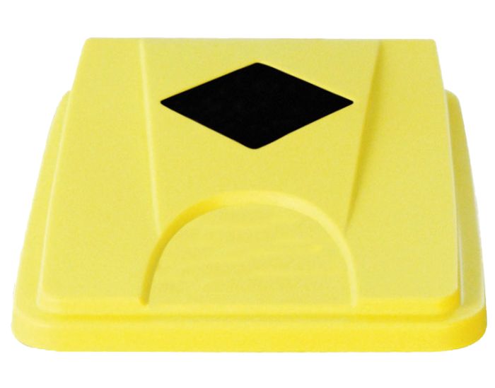 Couvercle ouverture carré 453x328x70 mm  jaune