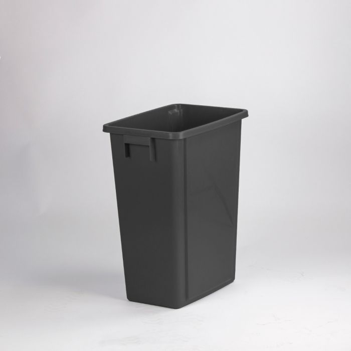 Poubelle tri sélectif 60L 46x32x58 cm sans couvercle NOIRE