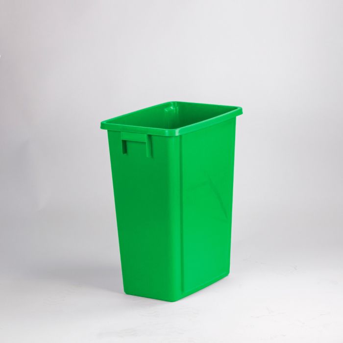 Poubelle tri sélectif 60L 46x32x58 cm sans couvercle VERTE