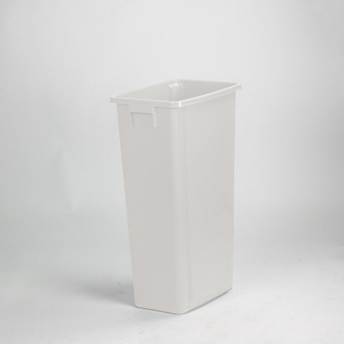Poubelle tri sélectif 80 L 460x320x762 mm sans couvercle blanc