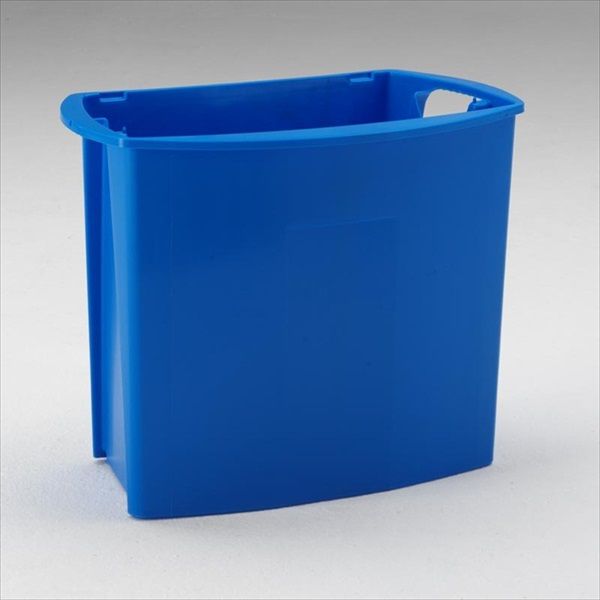 Corbeille poubelle bureau tri selectif 32 lt bleu