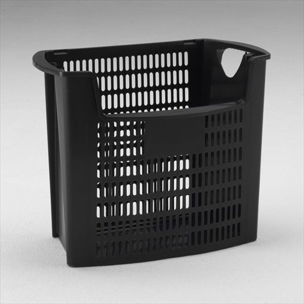 Panier tri sélectif empilable 30L ajouré ouverture frontale NOIR