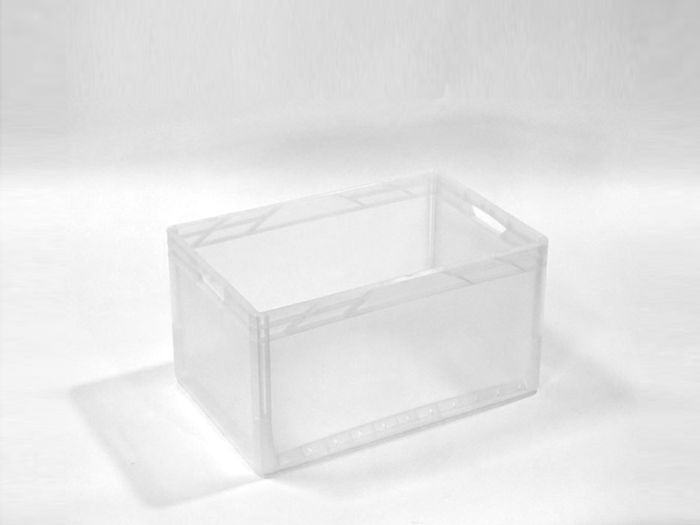 Bac plastique gerbable transparent 400x300x220 mm 20 lt