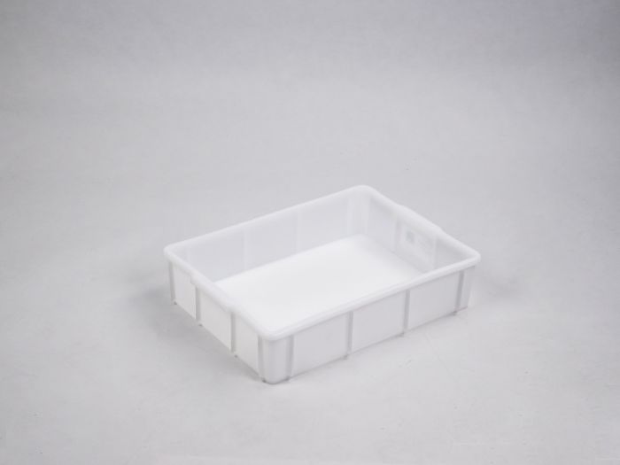 Bac plastique alimentaire gerbable 43x32x9 cm 10 litres BLANC
