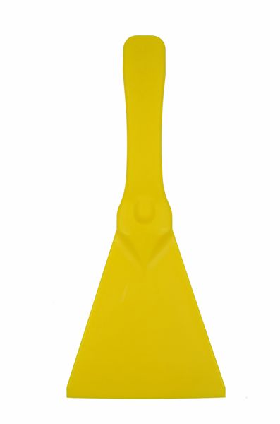 Grattoir plastique alimentaire grand flexi 100x250 mm, jaune