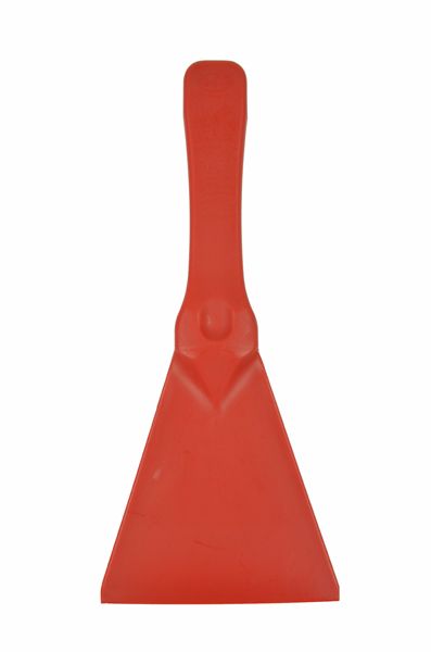 Grattoir plastique alimentaire grand flexi 100x250 mm, rouge