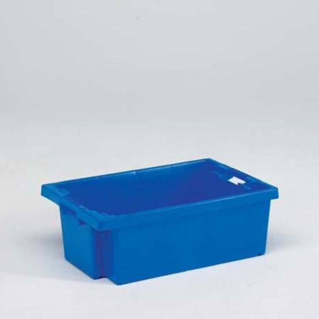 Bac plastique empilable emboitable 600x400x200 bleu