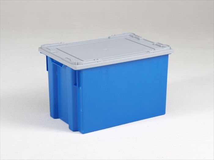 Couvercle à poser pour bac emboitable empilable 600x400 gris