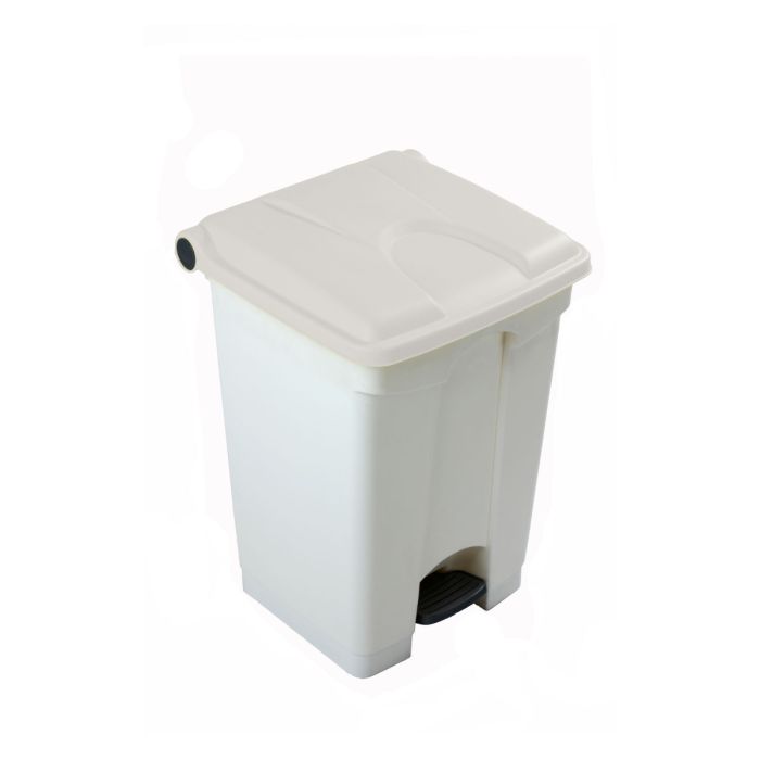 Poubelle à pédale cuisine professionnelle BLANCHE 45 litres
